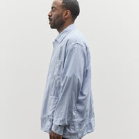 Engineered Garments Guayabera Shirt, Light Blue