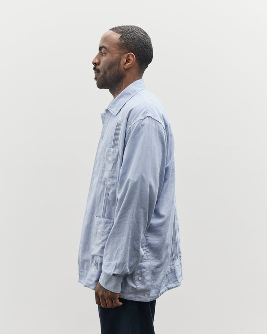 Engineered Garments Guayabera Shirt, Light Blue