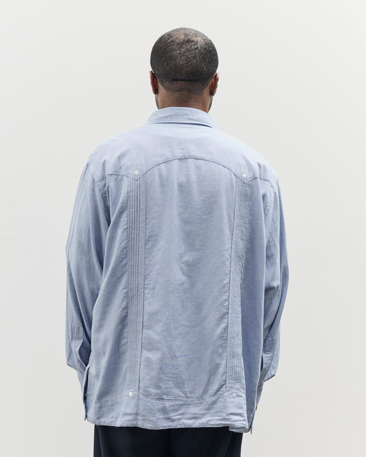 Engineered Garments Guayabera Shirt, Light Blue
