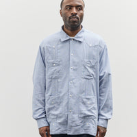 Engineered Garments Guayabera Shirt, Light Blue