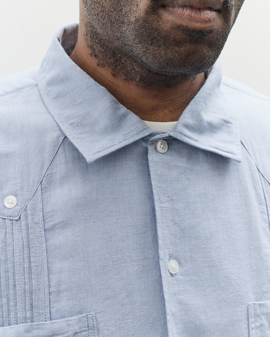Engineered Garments Guayabera Shirt, Light Blue