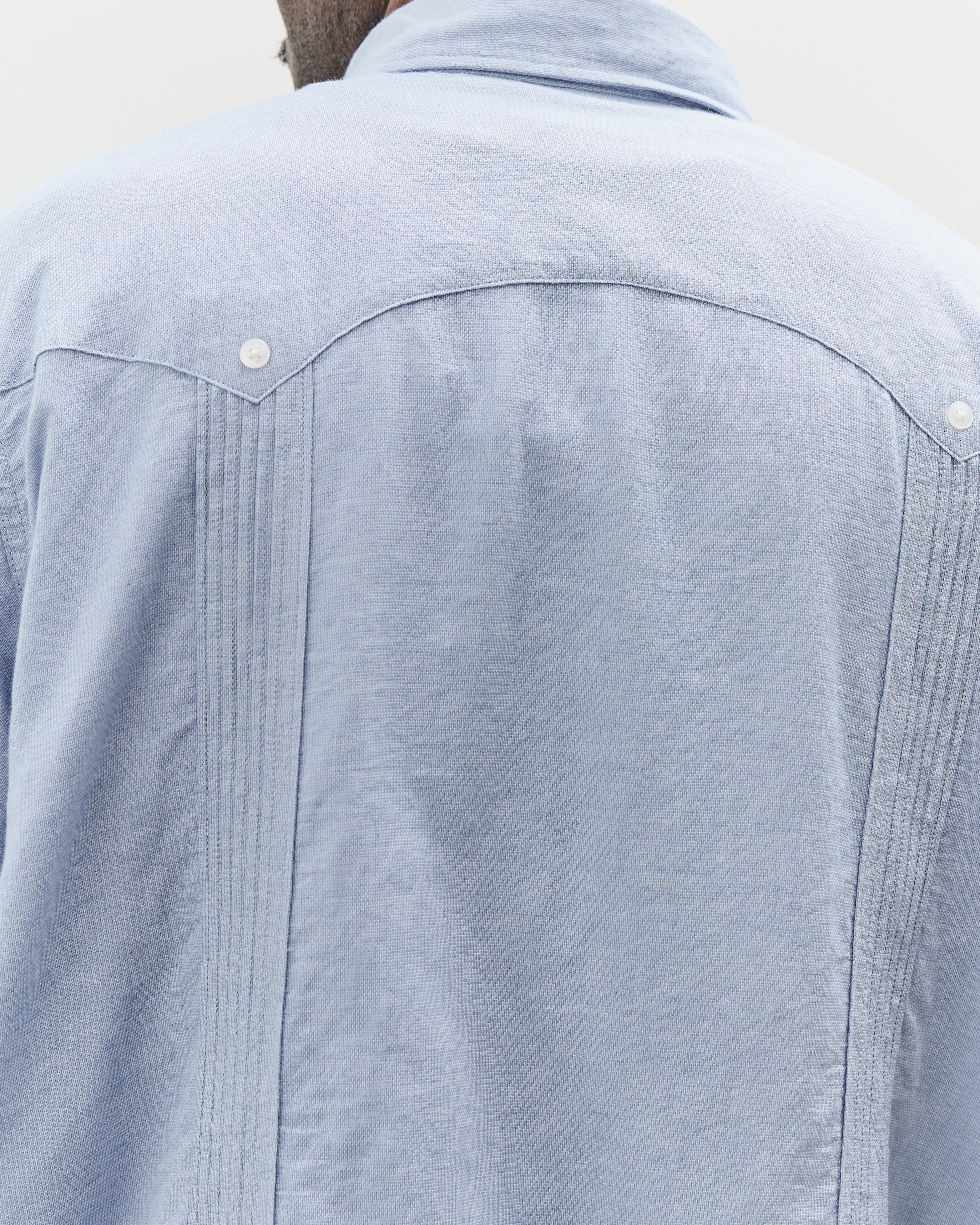 トップス Engineered Garments 25SS Guayabera Shirt Engineered Garments Guayabera Shirt in Light Blue Curated at Jake