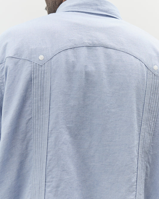 Engineered Garments Guayabera Shirt, Light Blue