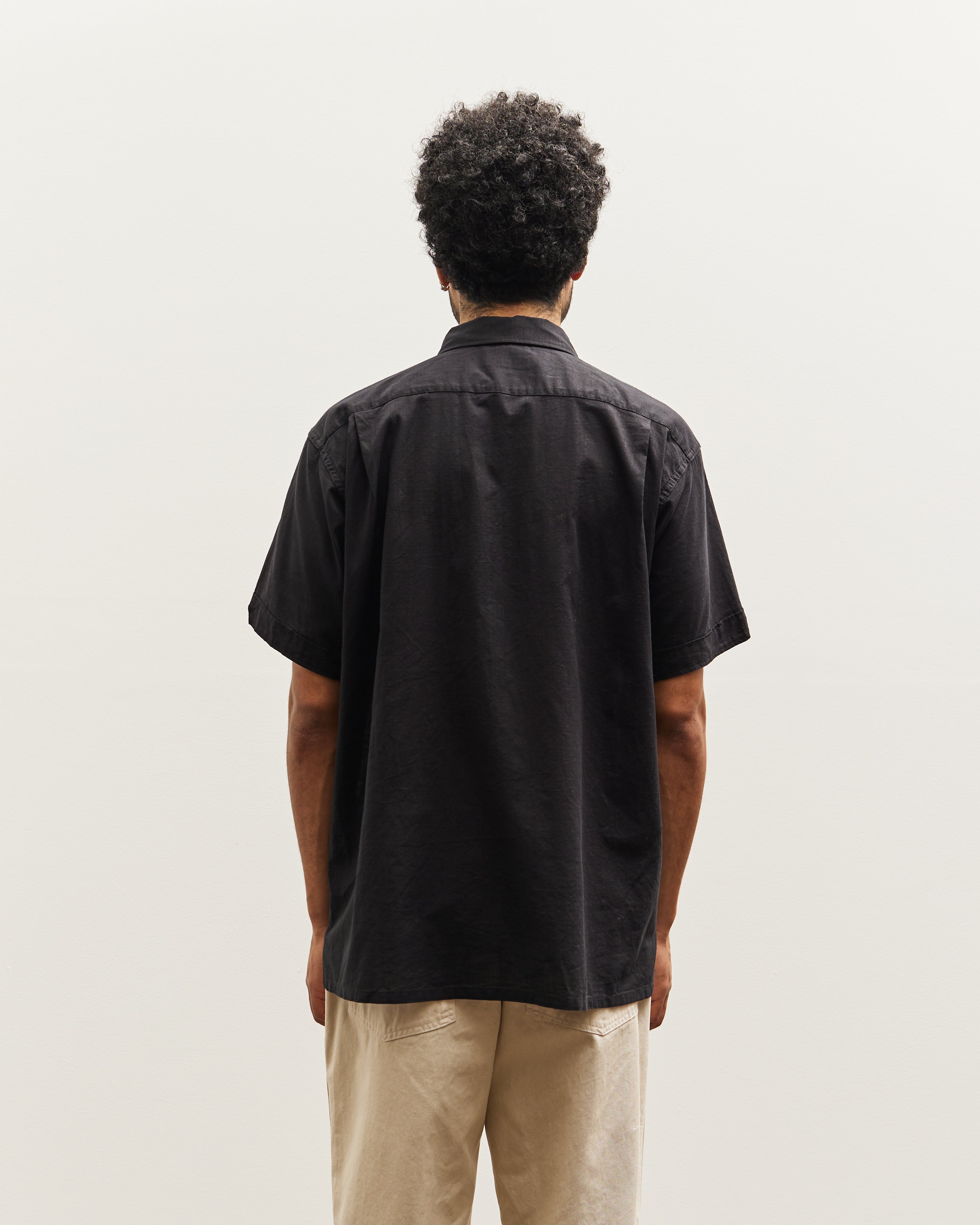 ENGINEERED GARMENTS CAMP SHIRT M ブラック Engineered Garments Handkerchief Camp Shirt, Black – Glasswing