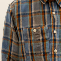 Engineered Garments Heavy Twill Work Shirt, Blue Plaid