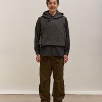 Engineered Garments Knit Wrap Vest, Charcoal
