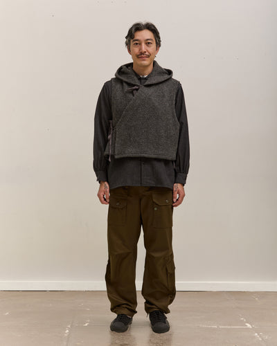 Engineered Garments Knit Wrap Vest, Charcoal