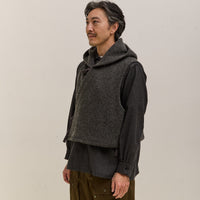 Engineered Garments Knit Wrap Vest, Charcoal