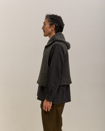 Engineered Garments Knit Wrap Vest, Charcoal