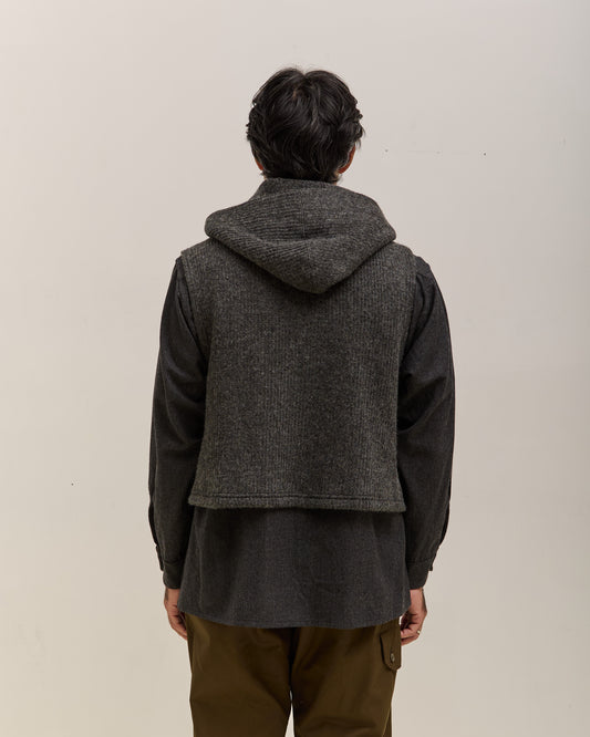 Engineered Garments Knit Wrap Vest, Charcoal