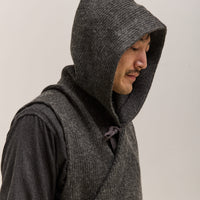 Engineered Garments Knit Wrap Vest, Charcoal