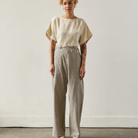 Engineered Garments LC Stripe Sailor Pant, Natural/Black