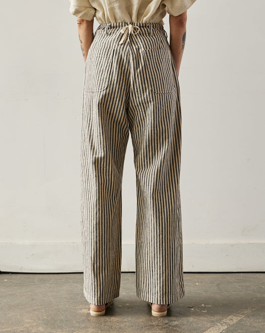 Engineered Garments LC Stripe Sailor Pant, Natural/Black