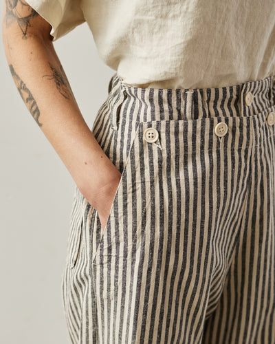 Engineered Garments LC Stripe Sailor Pant, Natural/Black