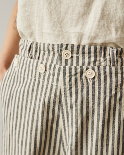 Engineered Garments LC Stripe Sailor Pant, Natural/Black