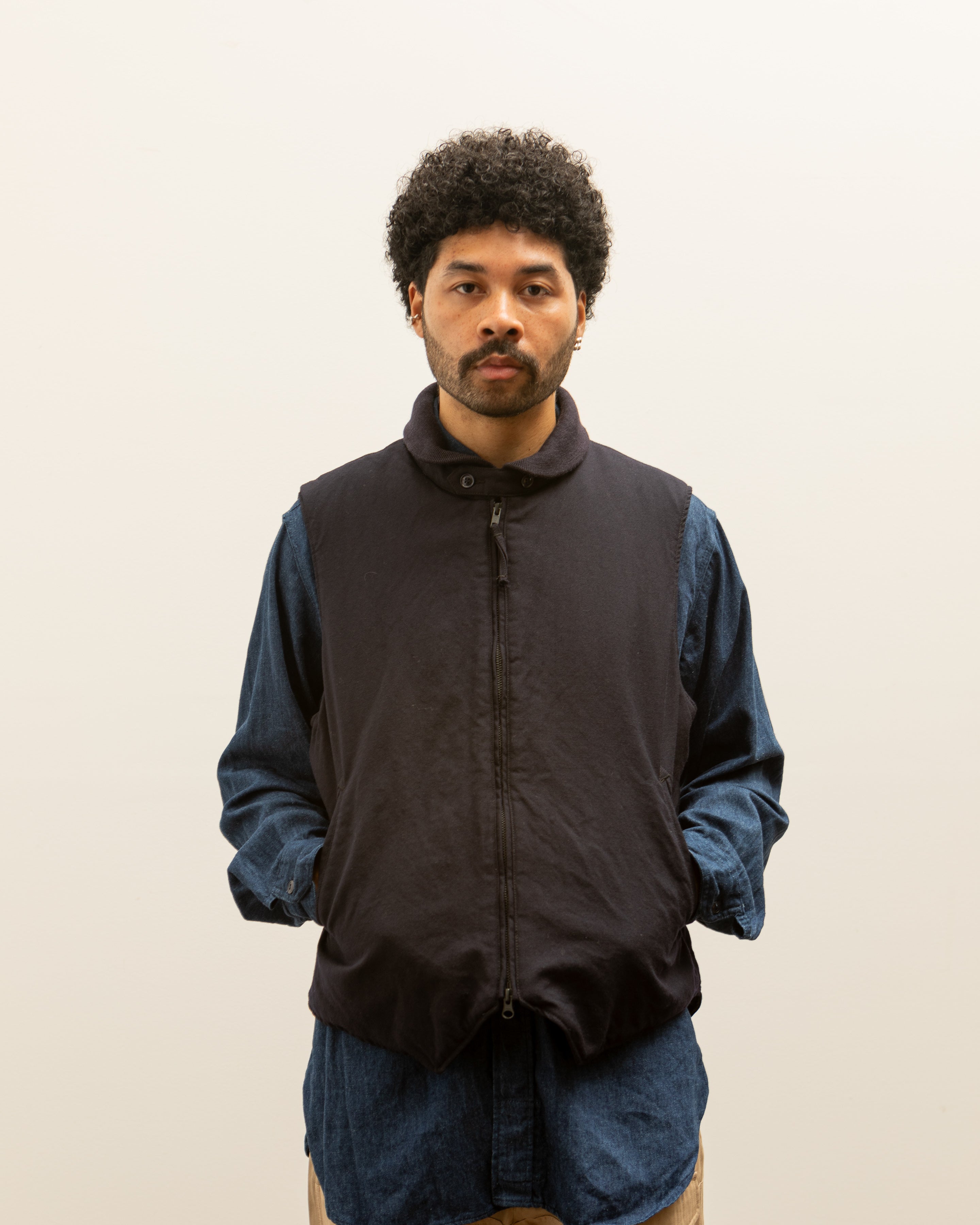 Engineered Garments LL Vest, Dark Navy – Glasswing