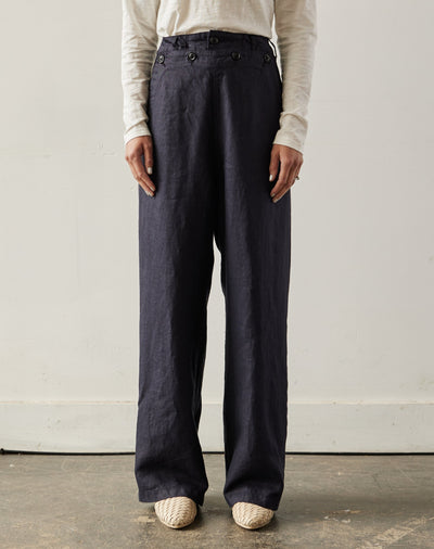 Engineered Garments Linen Sailor Pant, Navy
