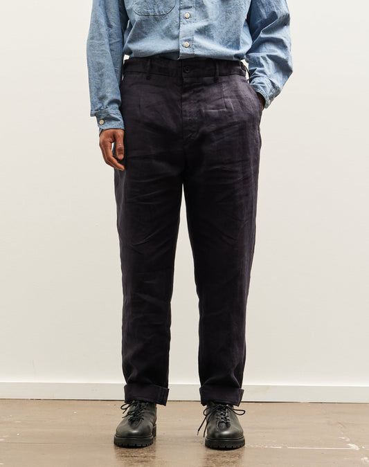 Engineered Garments Linen Twill Andover Pant, Navy