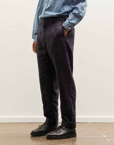 Engineered Garments Linen Twill Andover Pant, Navy