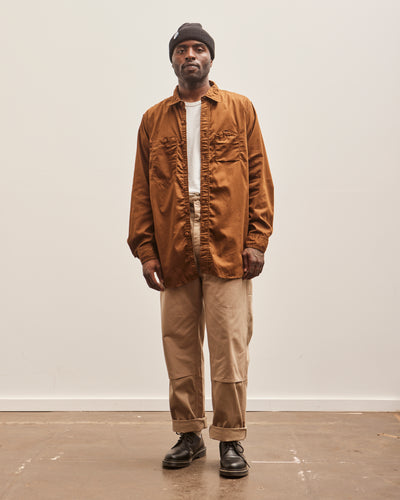 Engineered Garments Microsanded Twill Work Shirt, Brown