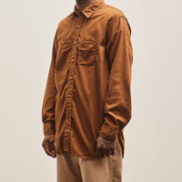 Engineered Garments Microsanded Twill Work Shirt, Brown