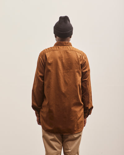 Engineered Garments Microsanded Twill Work Shirt, Brown