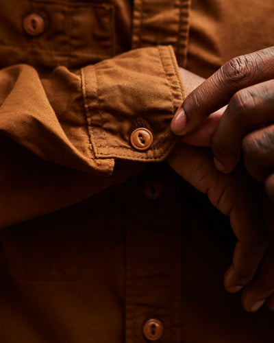 Engineered Garments Microsanded Twill Work Shirt, Brown