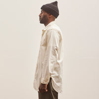 Engineered Garments Microsanded Twill Work Shirt, Ivory