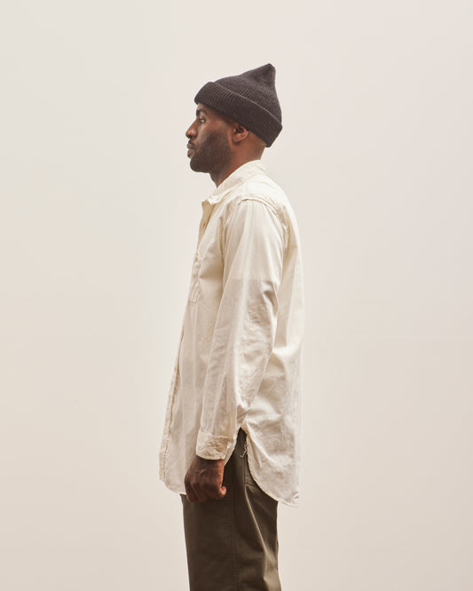 Engineered Garments Microsanded Twill Work Shirt, Ivory