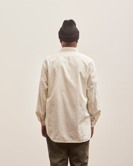 Engineered Garments Microsanded Twill Work Shirt, Ivory