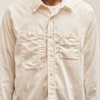 Engineered Garments Microsanded Twill Work Shirt, Ivory