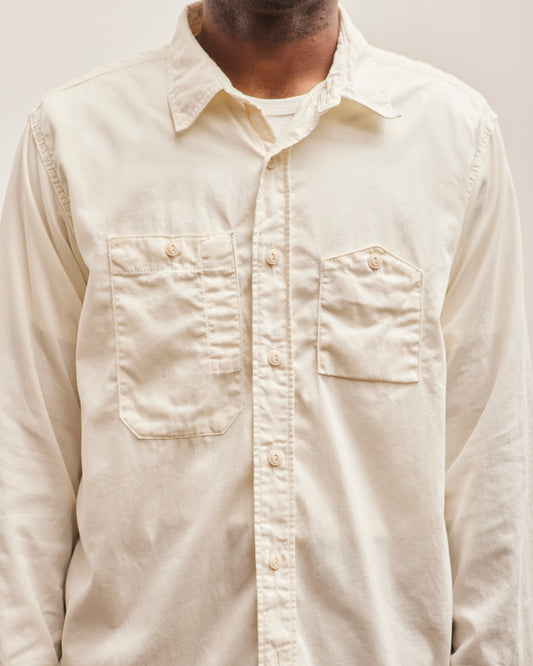 Engineered Garments Microsanded Twill Work Shirt, Ivory