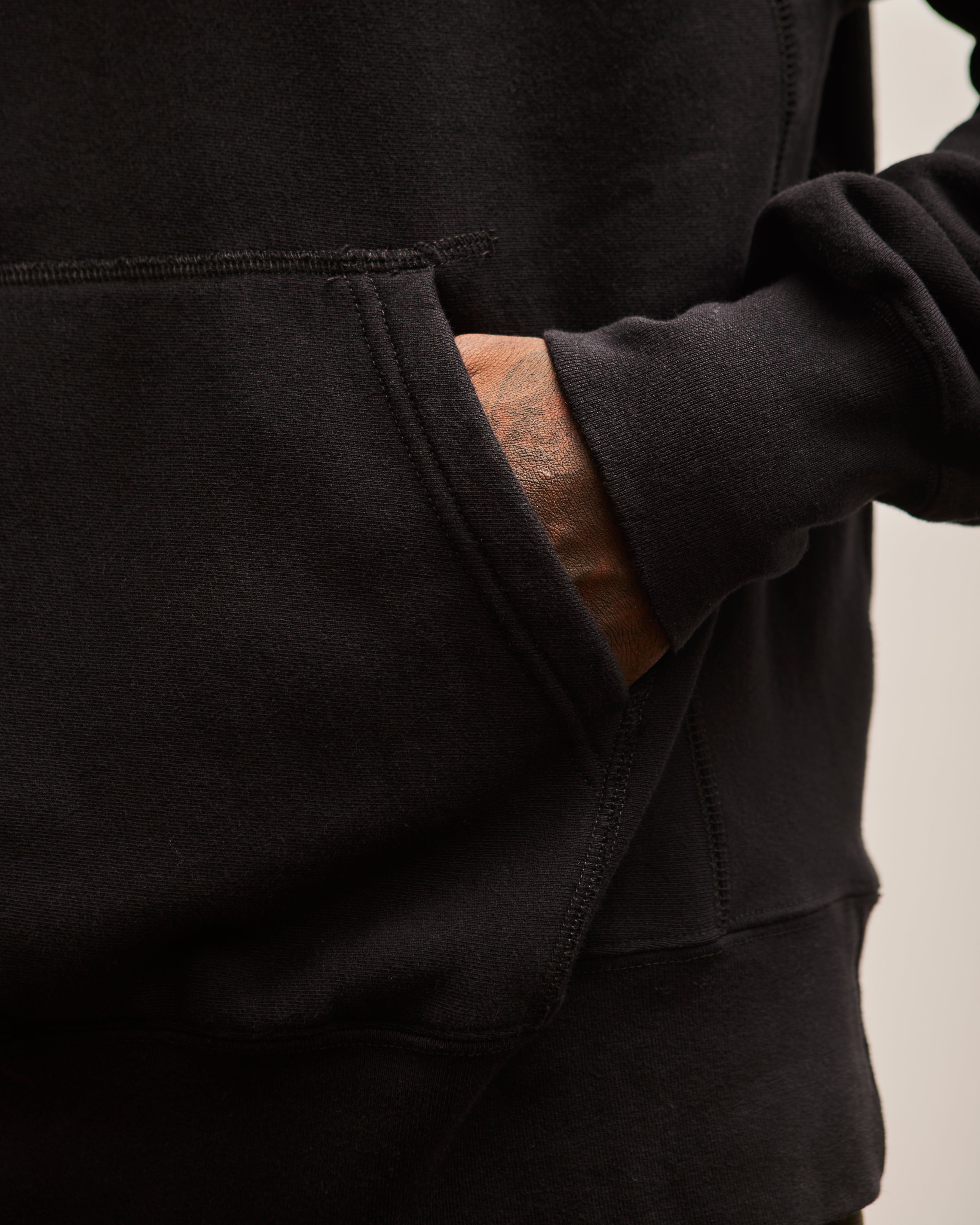 Engineered Garments Raglan Hoodie, Black – Glasswing