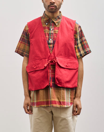 Engineered Garments Ripstop Fowl Vest, Red