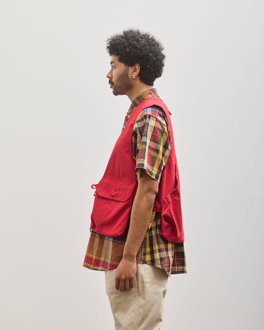 Engineered Garments Ripstop Fowl Vest, Red