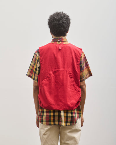 Engineered Garments Ripstop Fowl Vest, Red