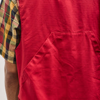 Engineered Garments Ripstop Fowl Vest, Red