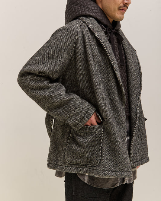 Engineered Garments Smoking Jacket, Black