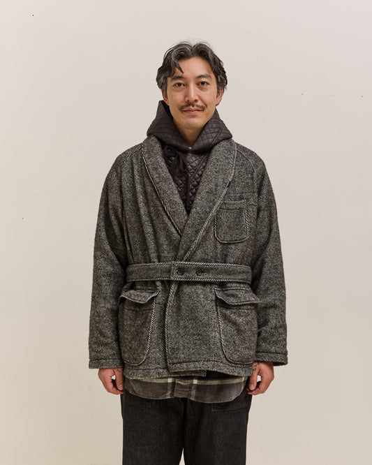 Engineered Garments Smoking Jacket, Black
