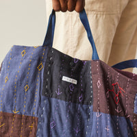 Engineered Garments Square Handstitch Carry All Tote, Navy