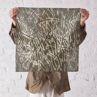 Engineered Garments Twig Printed Bandana, Olive