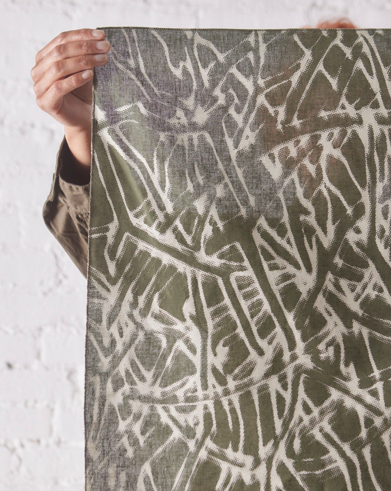Engineered Garments｜ (Printed Bandana C - Khaki - Strip Engineered Garments Printed Bandana Stripe - Khaki | HAVEN