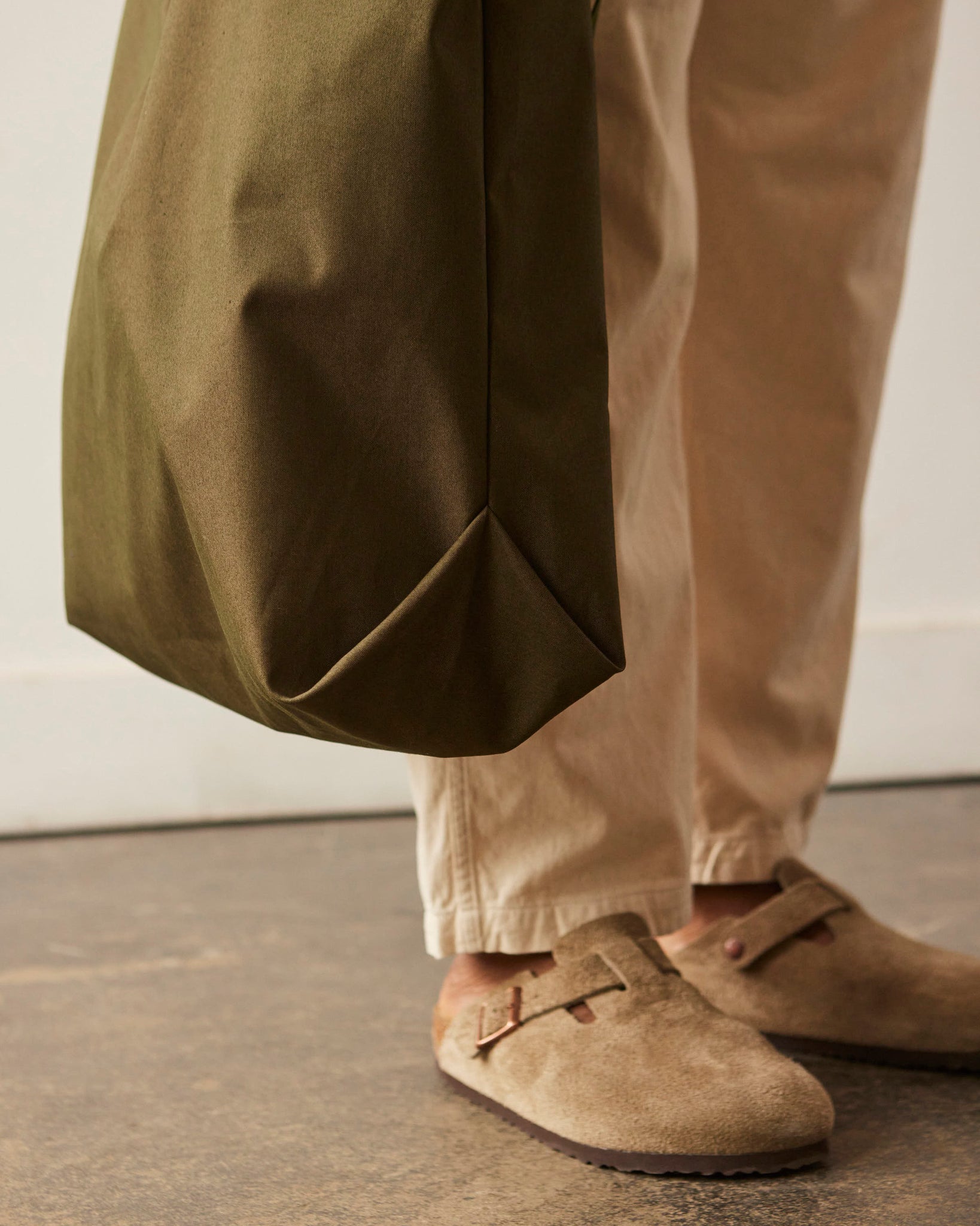 Engineered Garments Weather Poplin Carry All Tote, Olive
