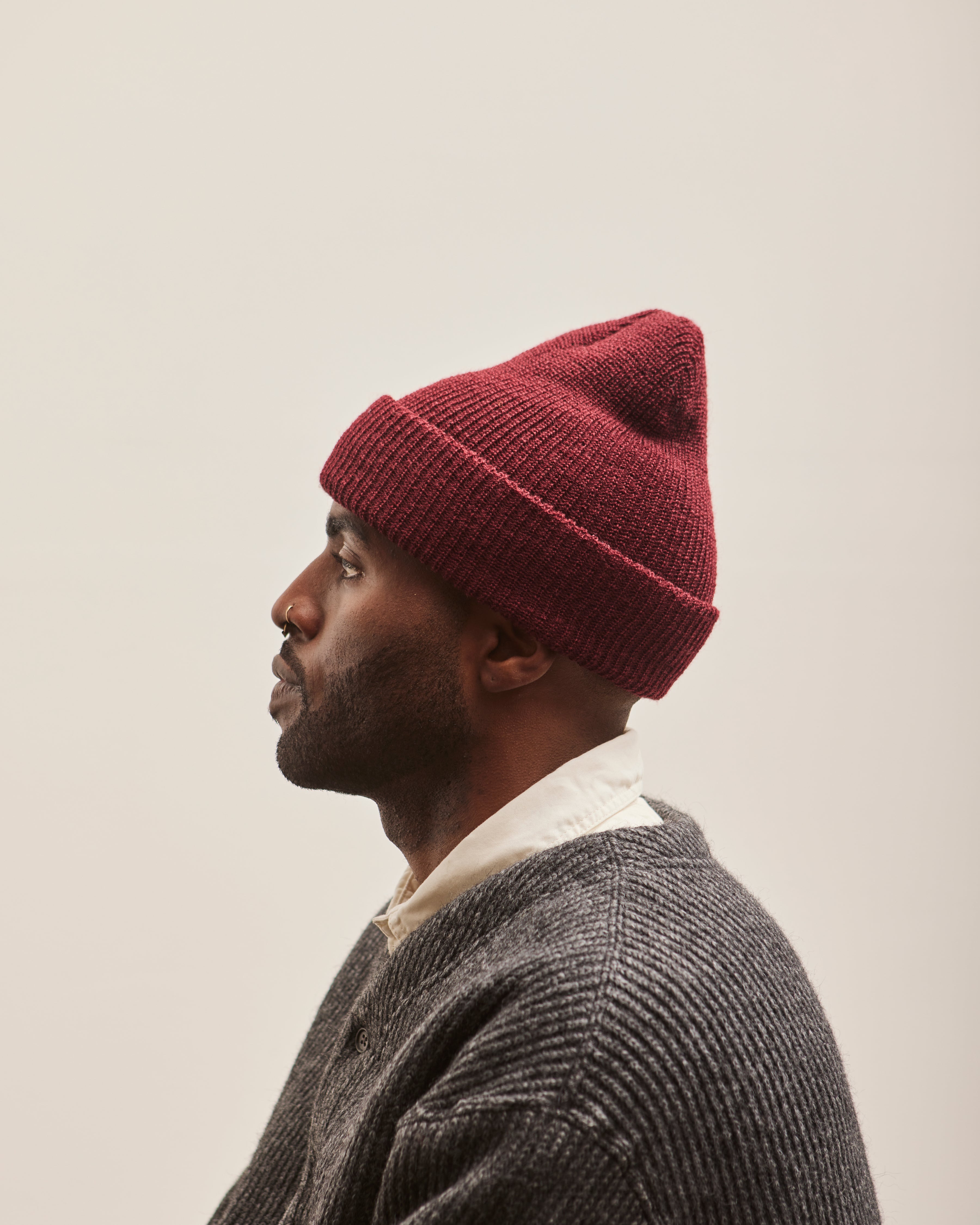 Red wool watch cap on sale