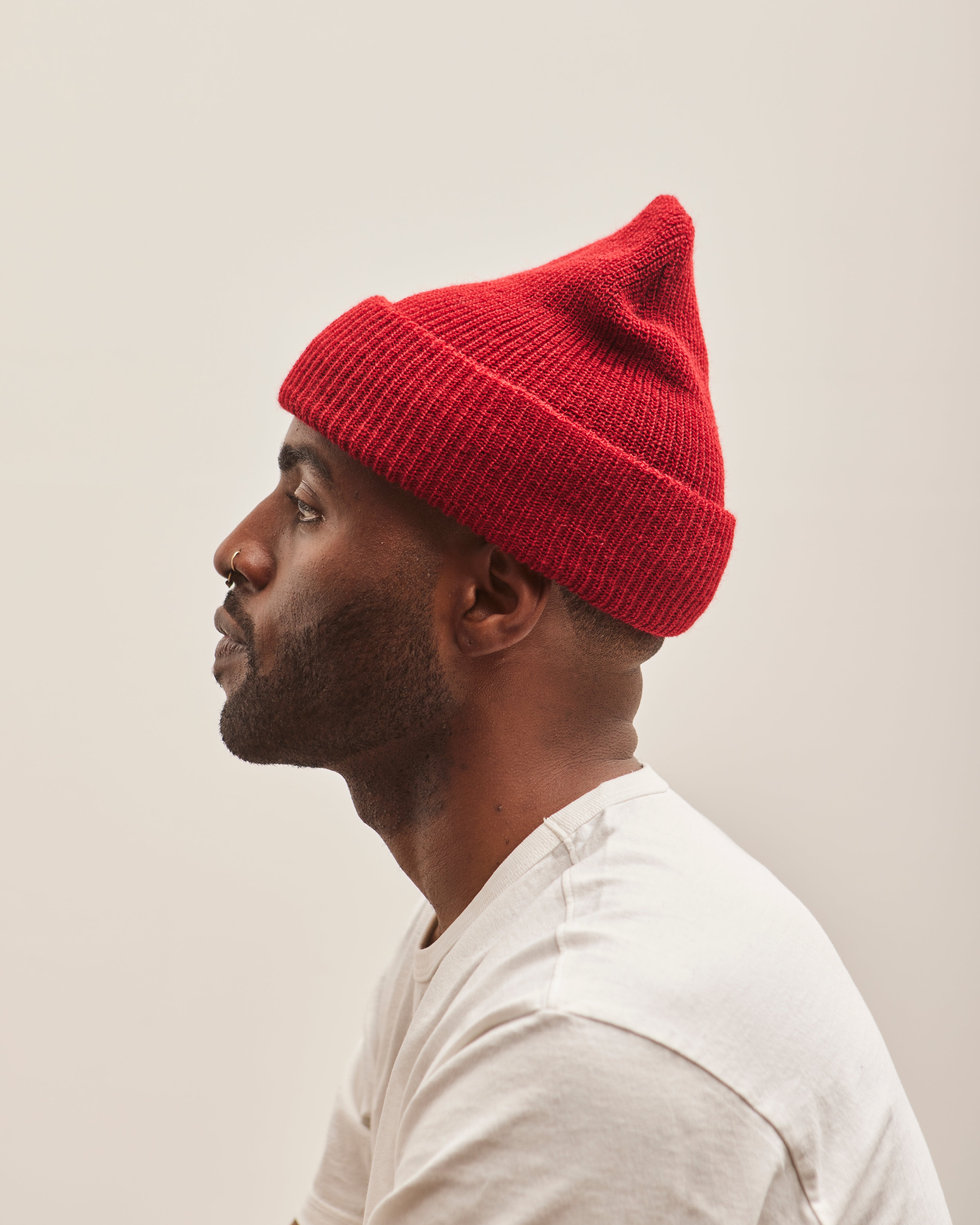 Engineered Garments Wool Watch Cap Red Glasswing