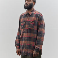 Engineered Garments Work Shirt, Orange/Red Plaid