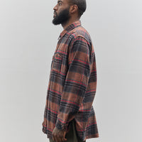 Engineered Garments Work Shirt, Orange/Red Plaid