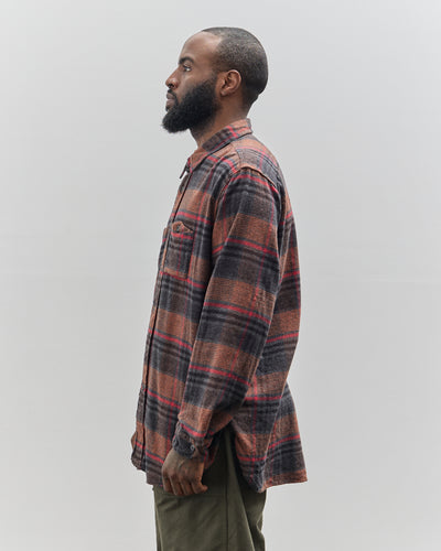 Engineered Garments Work Shirt, Orange/Red Plaid