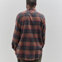 Engineered Garments Work Shirt, Orange/Red Plaid