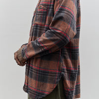 Engineered Garments Work Shirt, Orange/Red Plaid